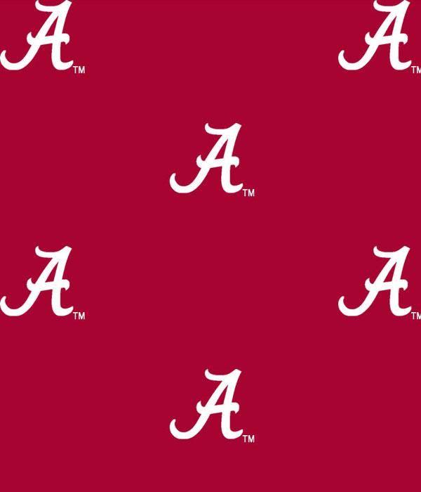 Alabama Logo - Foust Textiles Inc Fabrics Alabama Crimson Tide Logo Cotton Print ...