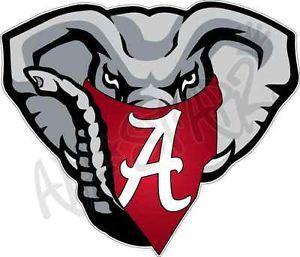 Elephant Football Logo - University of Alabama Crimson Tide Elephant Mascot 12