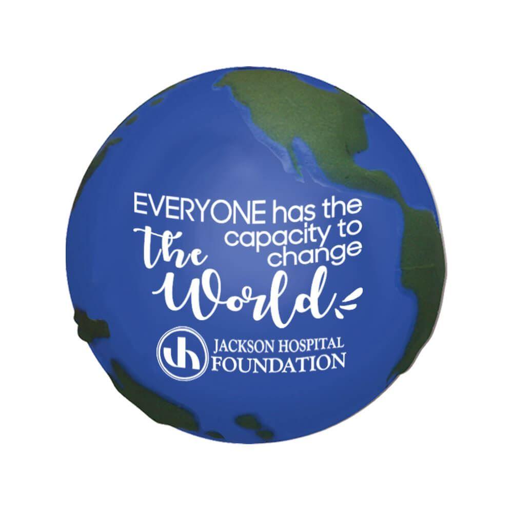 Globe- Shaped Logo - Globe-Shaped Stress Reliever - Personalization Available | Positive ...