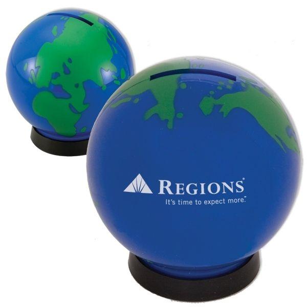 Globe- Shaped Logo - Globe Bank BNoticed | Put a Logo on It | The Promotional Products ...