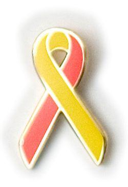 Red and Yellow Ribbon Logo - Red & Yellow Hepatitis Awareness / Support Ribbon Lapel Pin