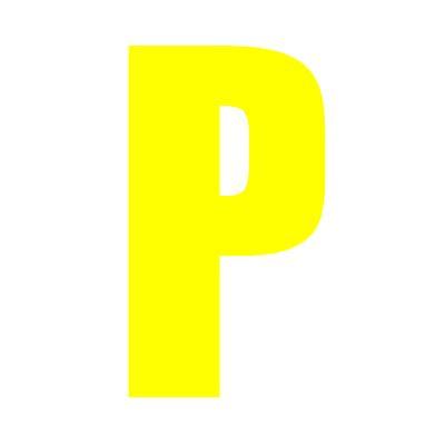 Yellow Letter P Logo - wheelie bin letter Archives Wheelie Bin