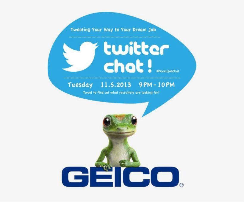 GEICO Gecko Logo - Geico Twitter Chat - Geico Gecko Logo - Free Transparent PNG ...