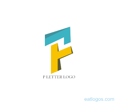 Yellow Letter P Logo - Letter p logo design yellow download. Vector Logos Free Download