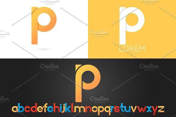 Yellow Letter P Logo - Letter P logo vector icon ~ Logo Templates ~ Creative Market