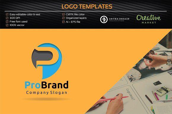 Yellow Letter P Logo - Letter P Logo - Logo Templates ~ Logo Templates ~ Creative Market