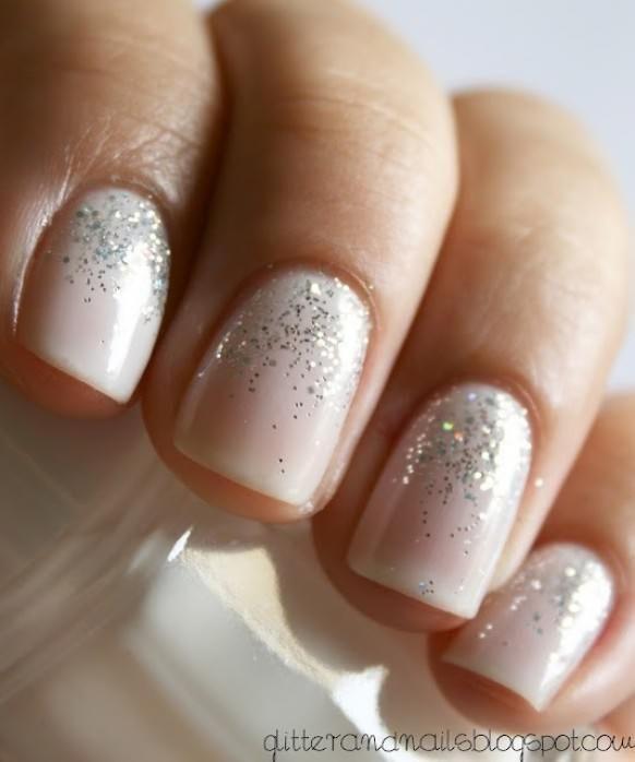 Subtle Glitter Logo - Subtle Glitter Nail Art. Ever After. Wedding Nails, Bridal nails
