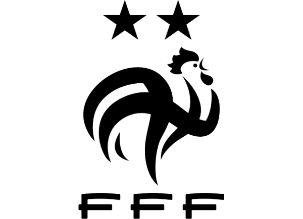 Coq Logo - Logo Coq FFF 2 étoiles