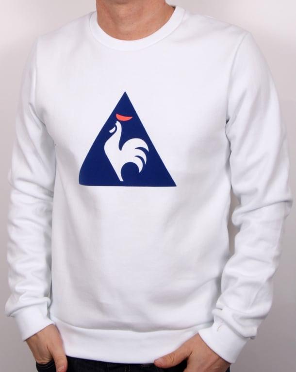 Coq Logo - Le Coq Sportif Coq Logo Sweatshirt White, Men's, Jumper