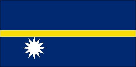 Blue and Yellow Stripe Logo - Flag of Nauru | Britannica.com