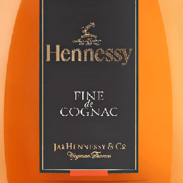 Hennessy Cognac Label Logo - Hennessy Fine de Cognac Brandy