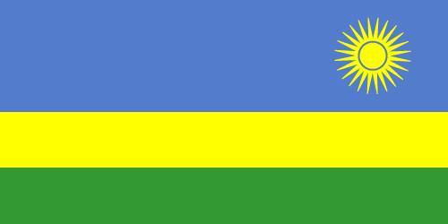 Blue and Yellow Stripe Logo - Flag of Rwanda | Britannica.com