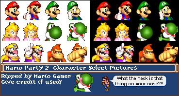 Mario Party 2 Logo - Nintendo 64 - Mario Party 2 - Selection Portraits - The Spriters ...