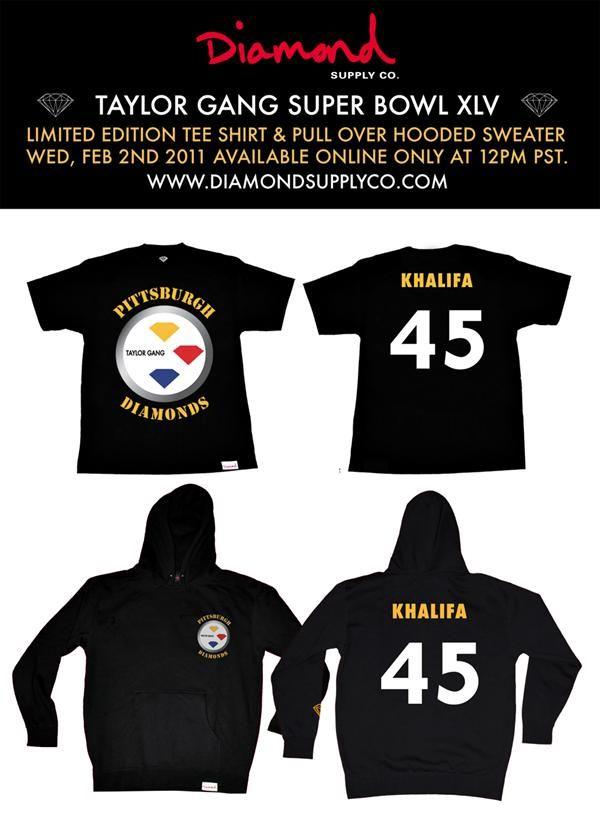 Wiz Khalifa Diamond Logo - Diamond Supply Co X Wiz Khalifa [Pittsburgh Steelers] | Elevated ...