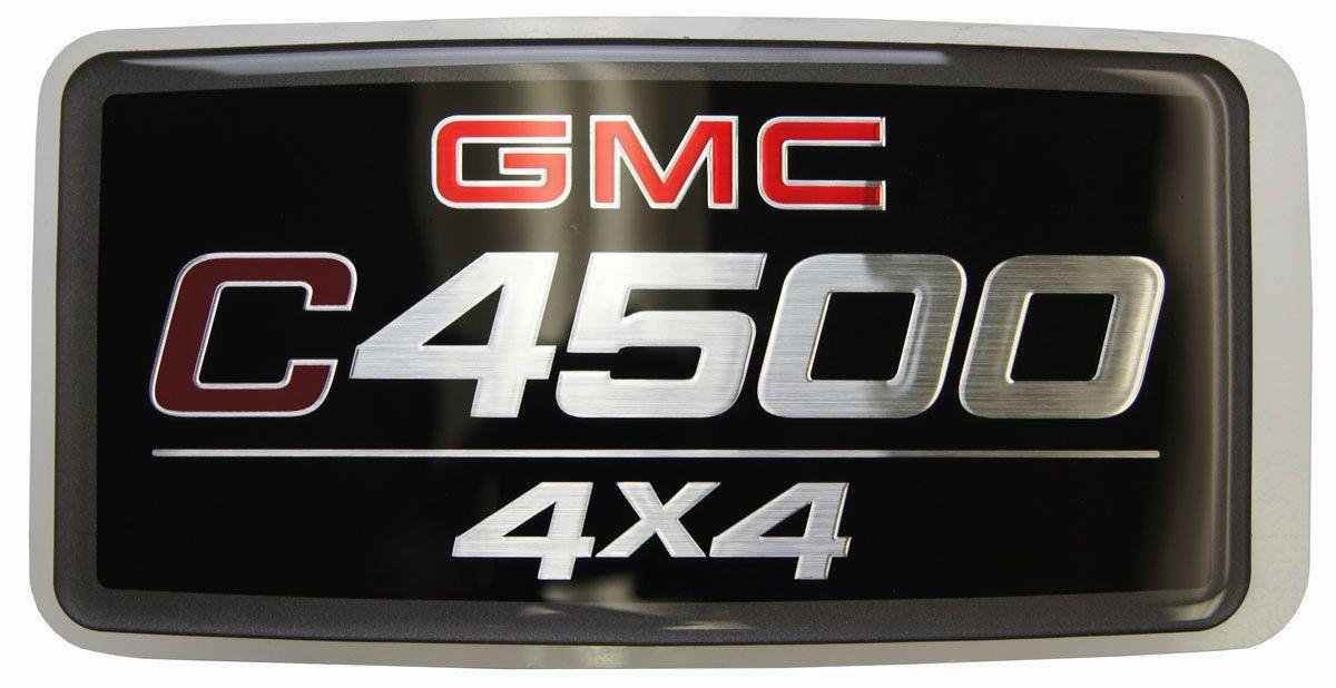 GMC 4x4 Logo - 05 09 GMC Topkick C4500 4X4 Nameplate Badge Label Decal Model Logo