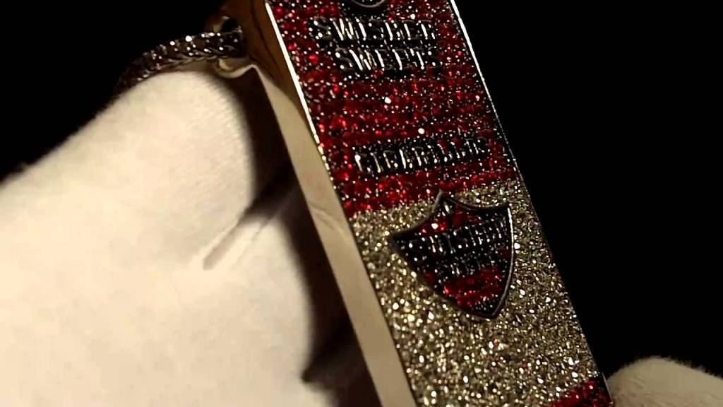Wiz Khalifa Diamond Logo - Wiz Khalifa Jewelry Luxury Custom Sim Diamond Swisher Sweets Box