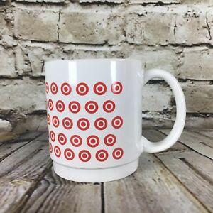 Red Bullseye Logo - Target Red Bullseye Logo 3.75 Inch Tall White Ceramic Coffee Mug