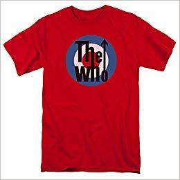 Red Bullseye Logo - The Who - Bullseye Logo on Red - Adult T-Shirt - 3XL: 0769498329191 ...