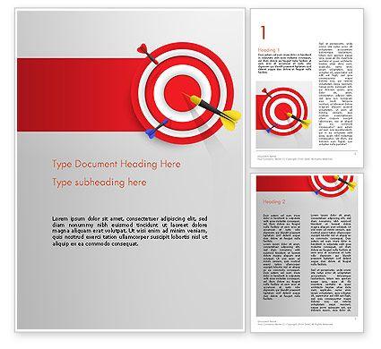 Red Bullseye Logo - Red Bullseye Target Word Template 13690