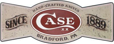 Case XX Logo - CASE CUTLERY XX Logo Knife Accessory Bowtie Tin Sign Measures 20