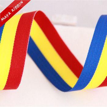 Red and Yellow Ribbon Logo - Romania Columbian Moldova Venezuela Country Flag Ribbon With Red