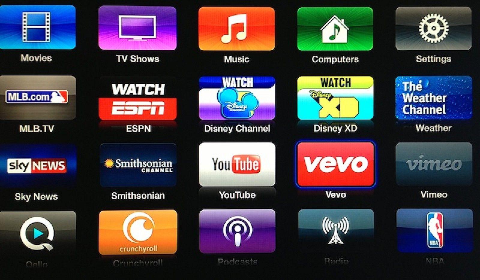 Disney Channel App Logo - Apple TV Adds Apps for Vevo, Weather Channel, Disney