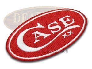 Case XX Logo - CASE XX Knives Red Oval Logo Embossed Patch 1031 | eBay