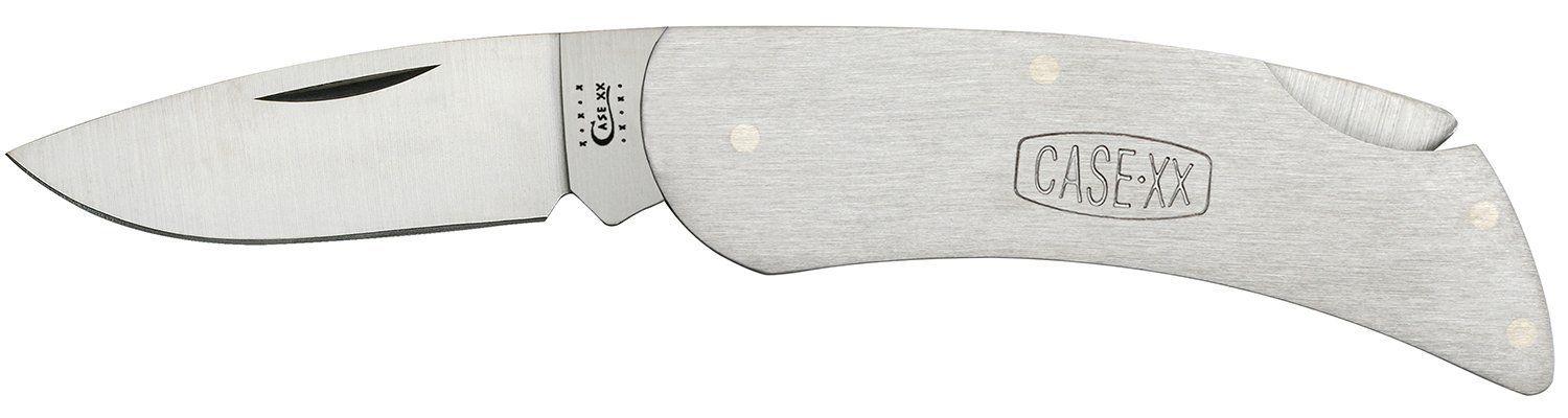 Case XX Logo - Case Brushed Stainless Steel - Executive Lockback Knife – caseknives.com