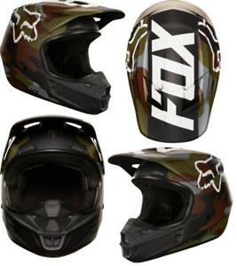 Camo Fox Logo - 2018 Fox Racing V1 CAMO Helmet Motocross ATV Dirt Bike MTB 20760-031 ...