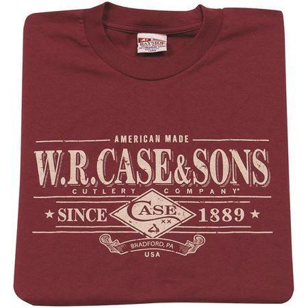 Case XX Logo - Case XX Knives 52488 Case logo 100% preshrunk cotton Maroon T-Shirt ...