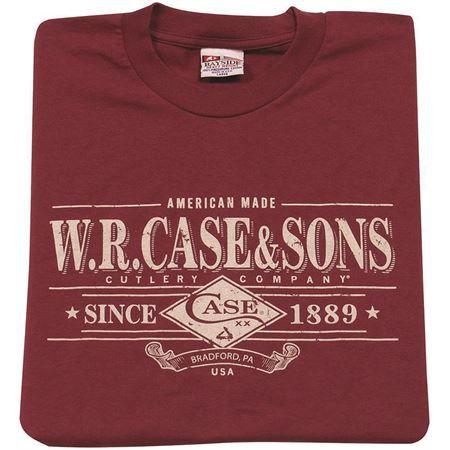 Case XX Logo - Case XX Knives 52488 Case Logo 100% Preshrunk Cotton Maroon T Shirt