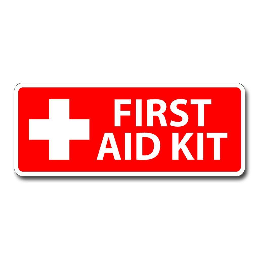 First Aid Kit Logo - First Aid Kit Sticker - RED – Sticky Customs