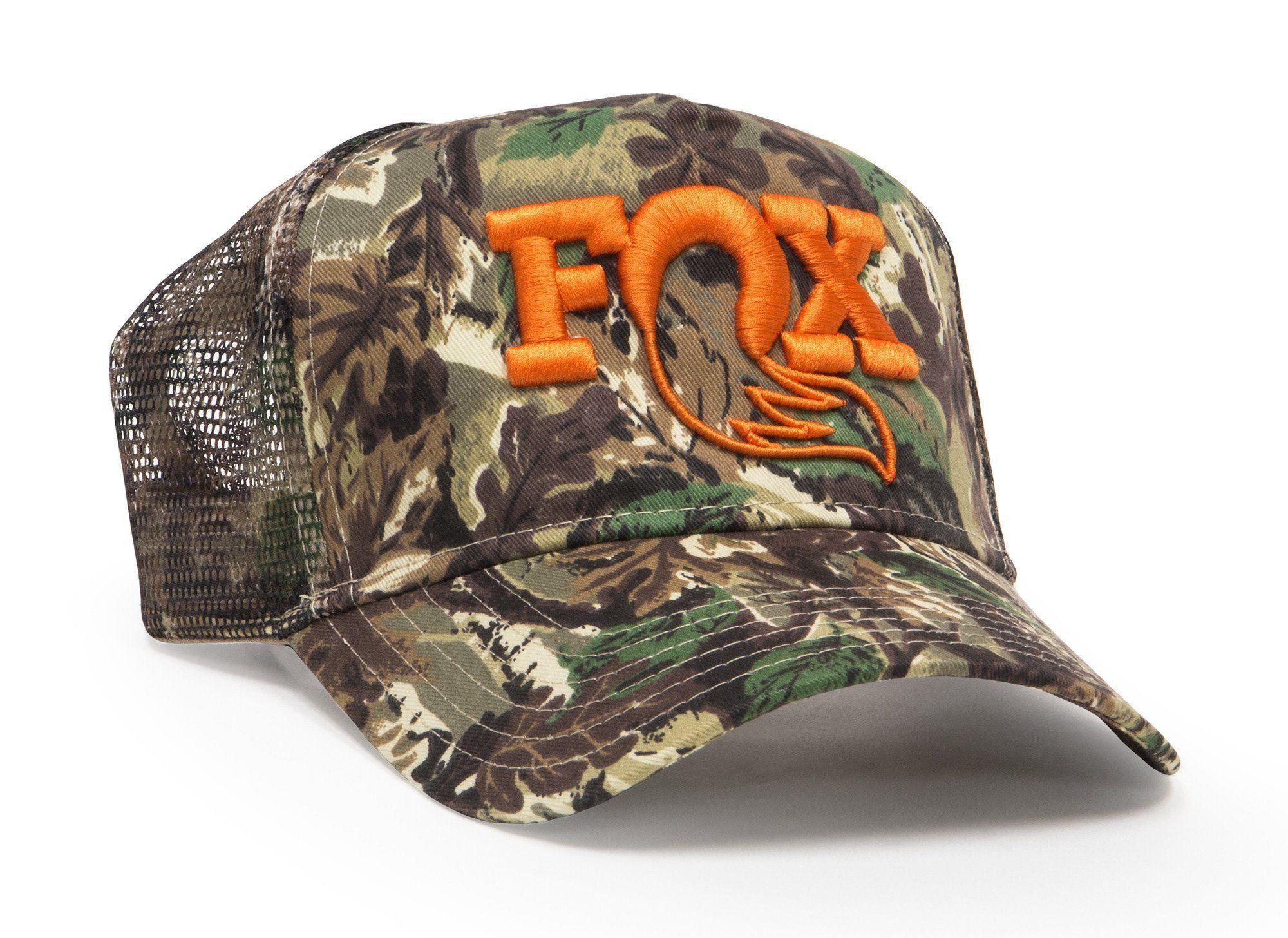Camo Fox Logo - Fox Camo Trucker Hat, O S Bike Supply