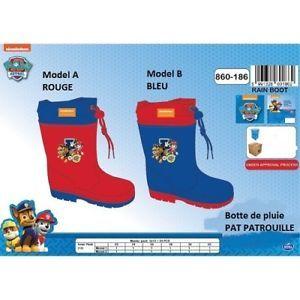 Red B Blue Paw Logo - Details about Size 24 EUR/7 UK = RED (Model Has) rain boots PAW PATROL the  unit
