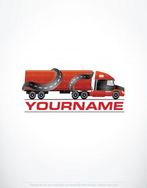 Truck Company Logo - Exclusive Design: Truck Logo + Compatible FREE Business Card