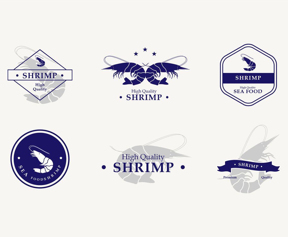 Shrimp Logo - Shrimp Emblem Design Vector Art & Graphics | freevector.com