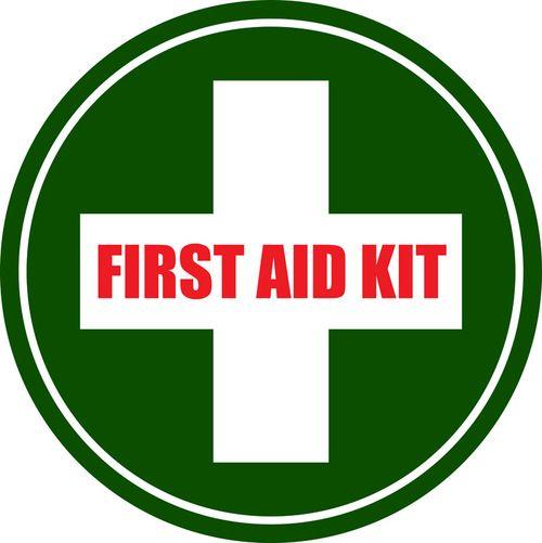 First Aid Box Logo - First Aid Kit Sign Floor Sign | Creative Safety Supply