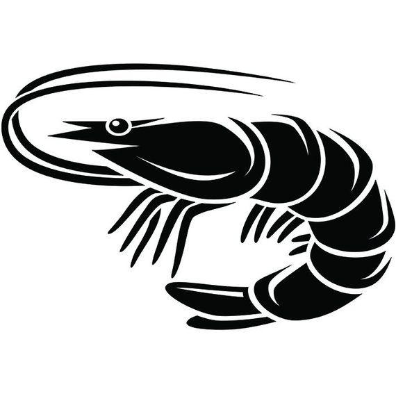 Shrimp Logo - Shrimp 5 Seafood Shellfish Shell Fish Tank Sea Ocean Animal | Etsy