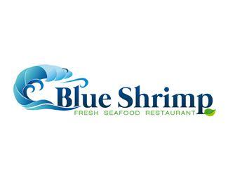 Shrimp Logo - Blue Shrimp Designed