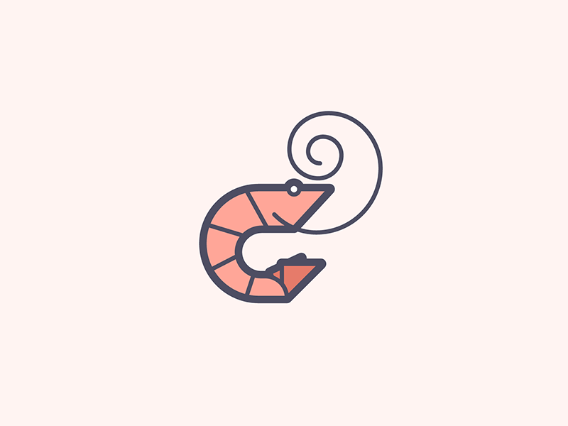 Shrimp Logo - Shrimp! | to illustrate my point: | Shrimp, Logo design, Icon design