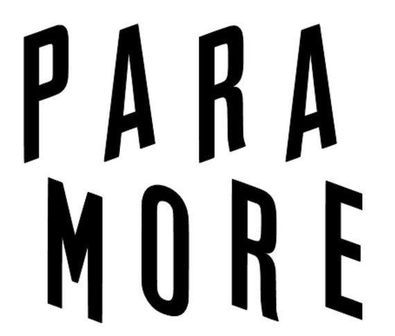 Paramore Black and White Logo - paramore logo vinyl decal sticker