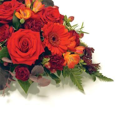 Green Petal Flower Company Red Logo - Loose Cushion Red and Green | The Flower Company Florist in ...
