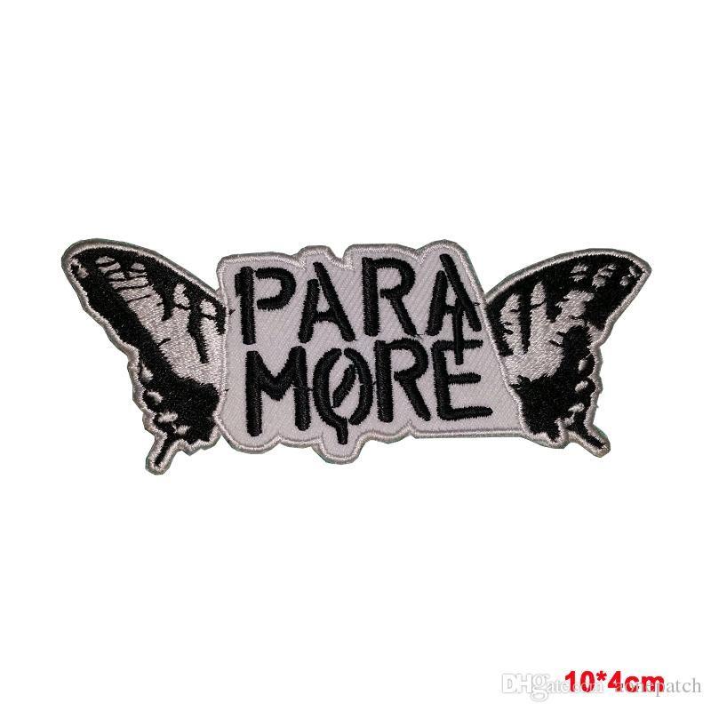 Paramore Black and White Logo - 2031 New Paramore Sew Iron On Patch Rock Band Heavy Metal ...