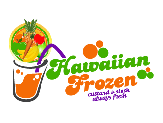 Hawaiian Logo - Hawaiian Frozen logo design - 48HoursLogo.com