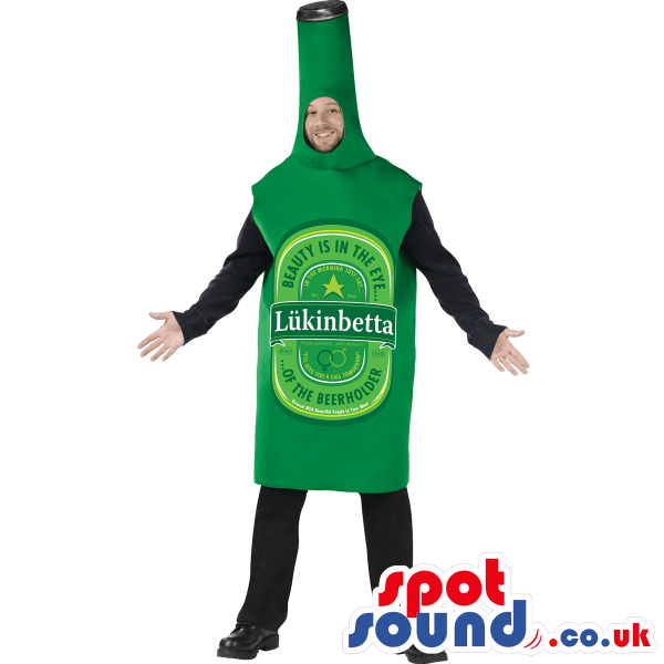 Green Beer Logo - Buy Mascots Costumes in UK - Green Beer Bottle Drink Mascot Or Adult ...