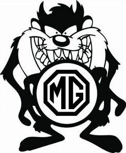 Funny Black and White Logo - fun mg logo car sticker funny novelty large 7