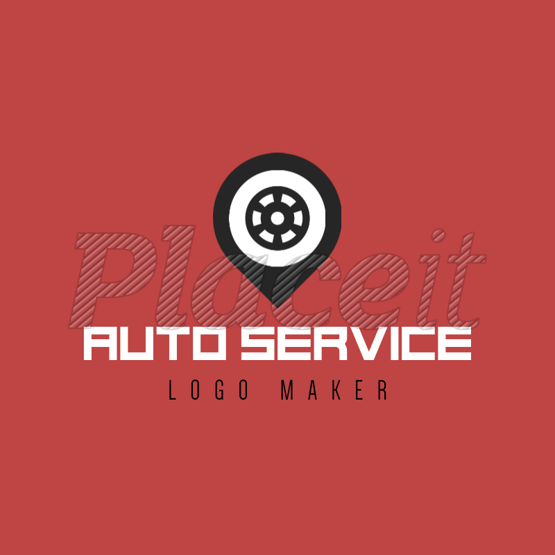 Auto Service Logo - Placeit Service Logo Maker with Wheel Icon