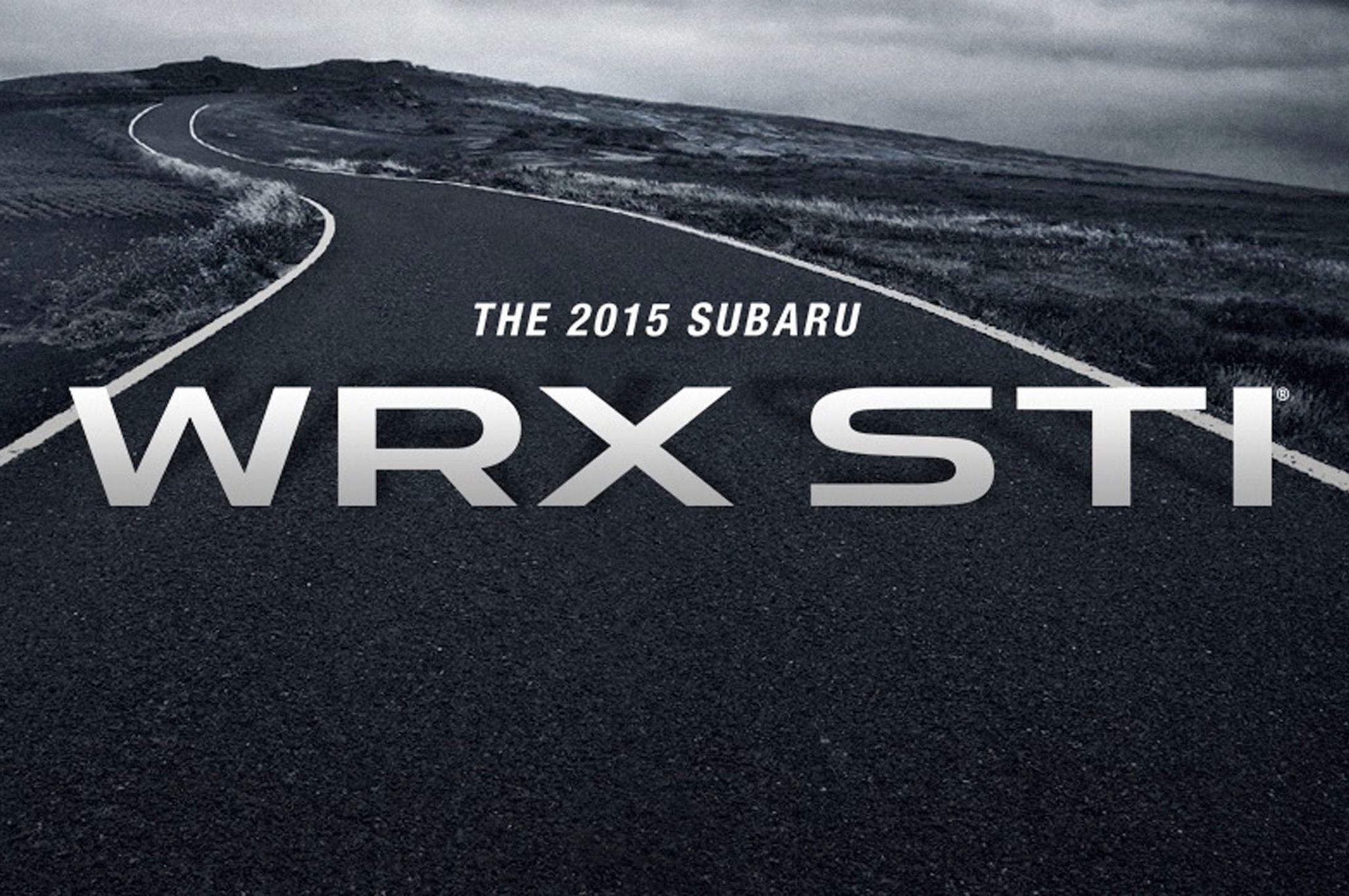 WRX STI Logo - 2015 Subaru WRX STI to Debut at Detroit - Motor Trend