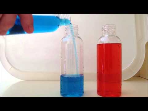 Red and Blue Water Logo - Mixing Blue and Red water - YouTube