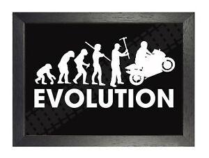 Funny Black and White Logo - Motorcycle Evolution Theory Funny Motorbike Black White Picture ...